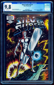 1 SHOT SILVER SURFER #1 v2 CGC 9.8 WHITE PAGES 💎 1st ANDDAR BAL
