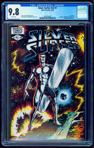 1 SHOT SILVER SURFER #1 v2 CGC 9.8 WHITE PAGES 💎 1st ANDDAR BAL