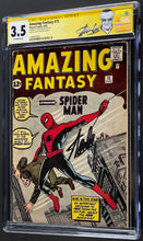 Load image into Gallery viewer, Amazing Fantasy #15 CGC Signed Stan Lee 1962 Marvel Comics Origin &amp; 1st Spider-Man