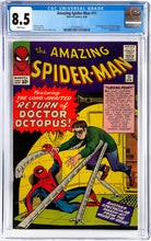 Load image into Gallery viewer, Amazing Spider-Man #11 CGC 8.5 WP 1964 Marvel Comics 2nd Appearance Doctor Octopus