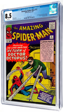 Load image into Gallery viewer, Amazing Spider-Man #11 CGC 8.5 WP 1964 Marvel Comics 2nd Appearance Doctor Octopus