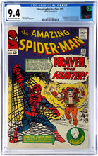 Load image into Gallery viewer, Amazing Spider-Man #15 CGC 9.4 NM 1964 Marvel Comics 1st Appearance Kraven