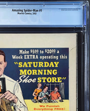 Load image into Gallery viewer, Amazing Spider-Man #1 CGC 6.0 1963 Marvel Comics 1st App Chameleon (Presents 8.0+)