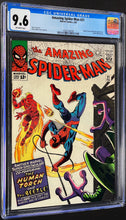 Load image into Gallery viewer, Amazing Spider-Man #21 CGC 9.6 NM+ 1965 Marvel Comics Human Torch &amp; Beetle Appearance