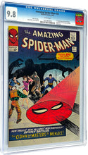 Load image into Gallery viewer, Amazing Spider-Man #22 CGC 9.8 WP 1965 Marvel Comics 1st Princess Python (1 of 4)