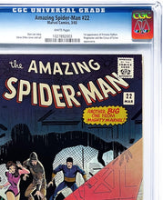 Load image into Gallery viewer, Amazing Spider-Man #22 CGC 9.8 WP 1965 Marvel Comics 1st Princess Python (1 of 4)