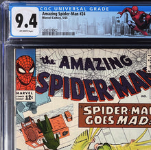 Load image into Gallery viewer, Amazing Spider-Man #24 CGC 9.4 1965 Marvel Comics Custom Label Case
