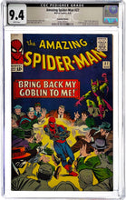 Load image into Gallery viewer, Amazing Spider-Man #27 CGC 9.4 White Pages 1965 Marvel Comics "Suscha News" Pedigree