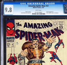Load image into Gallery viewer, Amazing Spider-Man #47 CGC 9.8 WP 1967 Marvel Comics Kraven the Hunter Classic Cover
