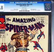 Load image into Gallery viewer, Amazing Spider-Man #47 CGC 9.8 WP 1967 Marvel Comics Kraven the Hunter Classic Cover