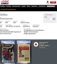 Load image into Gallery viewer, Amazing Spider-Man #52 CGC 9.8 1967 Marvel Comics 1st Appearance Joe Robertson