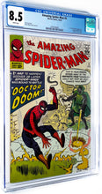 Load image into Gallery viewer, Amazing Spider-Man #5 CGC 8.5 WP 1963 Marvel Comics 1st Doctor Doom outside Fantastic Fou