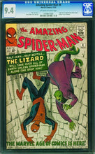 Load image into Gallery viewer, Amazing Spider-Man #6 CGC 9.4 1963 Marvel Comics 1st Appearance &amp; Origin Lizard