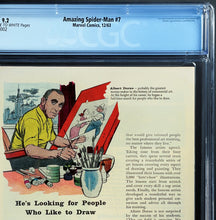 Load image into Gallery viewer, Amazing Spider-Man #7 CGC 9.2 (CVA Cert) 1963 Marvel Comics 2nd Appearance Vulture