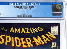 Load image into Gallery viewer, Amazing Spider-Man #7 CGC 9.2 (CVA Cert) 1963 Marvel Comics 2nd Appearance Vulture