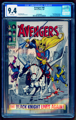 AVENGERS #48 CGC 9.4 WHITE PAGES 💎 1st BLACK KNIGHT