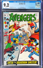 Load image into Gallery viewer, AVENGERS #69 #70 CGC 9.2 WHITE 1969 Marvel Comics 1st Appearances Set of 2