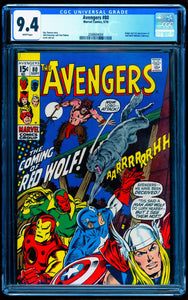 AVENGERS #80 CGC 9.4 WHITE PAGES 💎 1st RED WOLF (UNPRESSED)