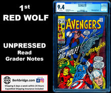 Load image into Gallery viewer, AVENGERS #80 CGC 9.4 WHITE PAGES 💎 1st RED WOLF (UNPRESSED)