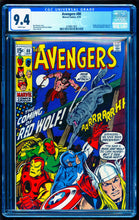 Load image into Gallery viewer, AVENGERS #80 CGC 9.4 WHITE PAGES 💎 1st RED WOLF
