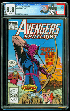 AVENGERS SPOTLIGHT #21 CGC 9.8 WHITE PAGES 🔥 1 OF ONLY 1