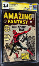 Load image into Gallery viewer, Amazing Fantasy #15 CGC Signed Stan Lee 1962 Marvel Comics Origin &amp; 1st Spider-Man