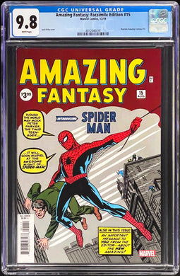Amazing Fantasy Facsimile Edition #15 CGC 9.8 White Pages 2019 Marvel Comics