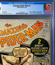 Load image into Gallery viewer, Amazing Spider-Man #1 CGC 6.0 1963 Marvel Comics 1st App Chameleon (Presents 8.0+)