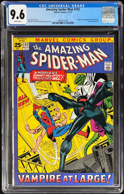 Amazing Spider-Man #102 CGC 9.6 White 1971 Marvel Comics 1st Appearance