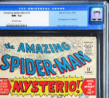 Load image into Gallery viewer, Amazing Spider-Man #13 CGC 9.2 1964 Marvel Comics 1st Appearance Mysterio (Unpressed)