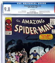 Load image into Gallery viewer, Amazing Spider-Man #22 CGC 9.8 WP 1965 Marvel Comics 1st Princess Python (1 of 4)