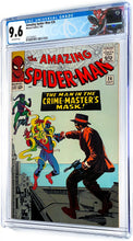 Load image into Gallery viewer, Amazing Spider-Man #26 CGC 9.6 NM+ 1965 Marvel Comics 1st Appearance Crime Master