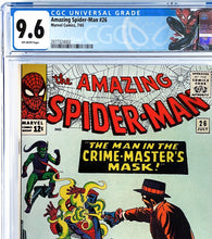 Load image into Gallery viewer, Amazing Spider-Man #26 CGC 9.6 NM+ 1965 Marvel Comics 1st Appearance Crime Master