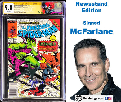 Amazing Spider-Man #312 CGC 9.8 Newsstand Signed McFarlane SS 1989 Marvel Comics