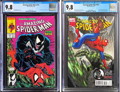 Amazing Spider-Man #316 #654 CGC 9.8 White Pages Marvel Comics Lot (2)