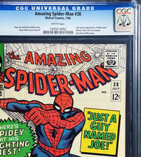 Load image into Gallery viewer, Amazing Spider-Man #38 CGC 9.8 WP 1966 Marvel Comics Last Steve Ditko (1 of 10)
