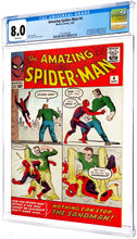 Load image into Gallery viewer, Amazing Spider-Man #4 CGC 8.0 WP 1963 Marvel Comics 1st Appearance Sandman