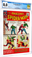 Load image into Gallery viewer, Amazing Spider-Man #4 CGC 8.0 WP 1963 Marvel Comics 1st Appearance Sandman