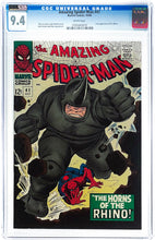 Load image into Gallery viewer, Amazing Spider-Man #41 CGC 9.6 WP 1966 Marvel Comics 1st Appearance Rhino (Unpressed)