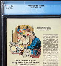 Load image into Gallery viewer, Amazing Spider-Man #42 CGC 9.8 WP 1966 Marvel Comics 2nd Appearance Rhino (1 of 12)