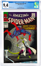 Load image into Gallery viewer, Amazing Spider-Man #44 CGC 9.4 WP 1967 Marvel Comics 2nd Appearance Lizard