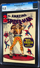 Load image into Gallery viewer, Amazing Spider-Man #47 CGC 9.8 WP 1967 Marvel Comics Kraven the Hunter Classic Cover