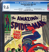 Load image into Gallery viewer, Amazing Spider-Man #53 CGC 9.6 WP 1967 Marvel Comics 1st Peter Parker &amp; Gwen Stacy Date