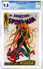 Load image into Gallery viewer, Amazing Spider-Man #62 CGC 9.8 White Pages 1968 Marvel Comics Medusa Appearance Classic Cover
