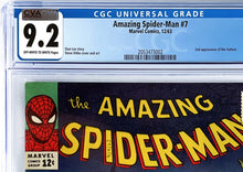 Load image into Gallery viewer, Amazing Spider-Man #7 CGC 9.2 (CVA Cert) 1963 Marvel Comics 2nd Appearance Vulture