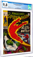 Load image into Gallery viewer, Amazing Spider-Man #77 CGC 9.8 WP 1969 Marvel Comics Human Torch Appearance