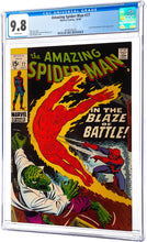 Load image into Gallery viewer, Amazing Spider-Man #77 CGC 9.8 WP 1969 Marvel Comics Human Torch Appearance