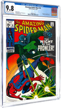 Load image into Gallery viewer, Amazing Spider-Man #78 CGC 9.8 1969 Marvel Comics Origin &amp; 1st Appearance Prowler