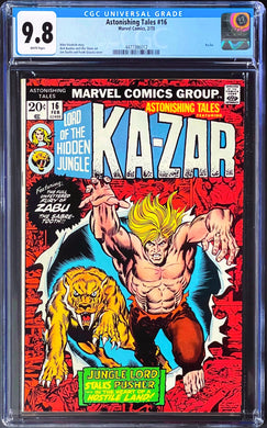 Astonishing Tales #16 CGC 9.8 White Pages 1973 Marvel Comics Ka-Zar (1 of 5)
