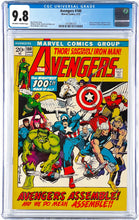 Load image into Gallery viewer, Avengers #100 CGC 9.8 1972 Marvel Comics Barry Windsor-Smith Classic Cover